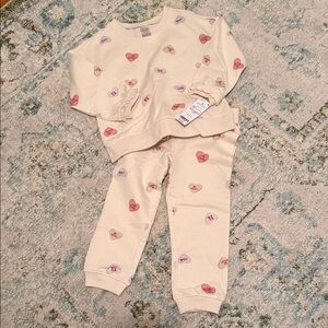 Caters Heart Print Kids matching set